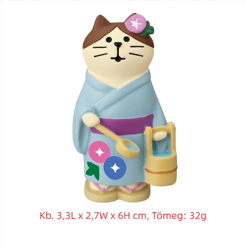 Gyantaszobrás dekoráció, japán bolti-stílus, anyag: gyanta, márka: Qingheng crafts, csomagolás: PP zacskó