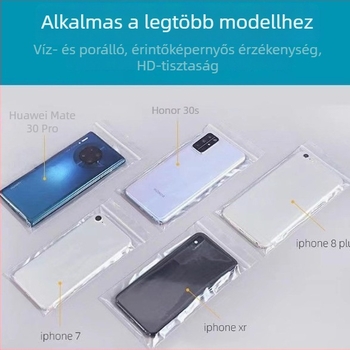 Zhongliang Packaging önzáró PE zacskó mobilltelefon tartozékokhoz — vízálló és porálló, egyszer használatos csomagolás, érintőképernyő-kompatibilis, zárótávolság 10–20 cm