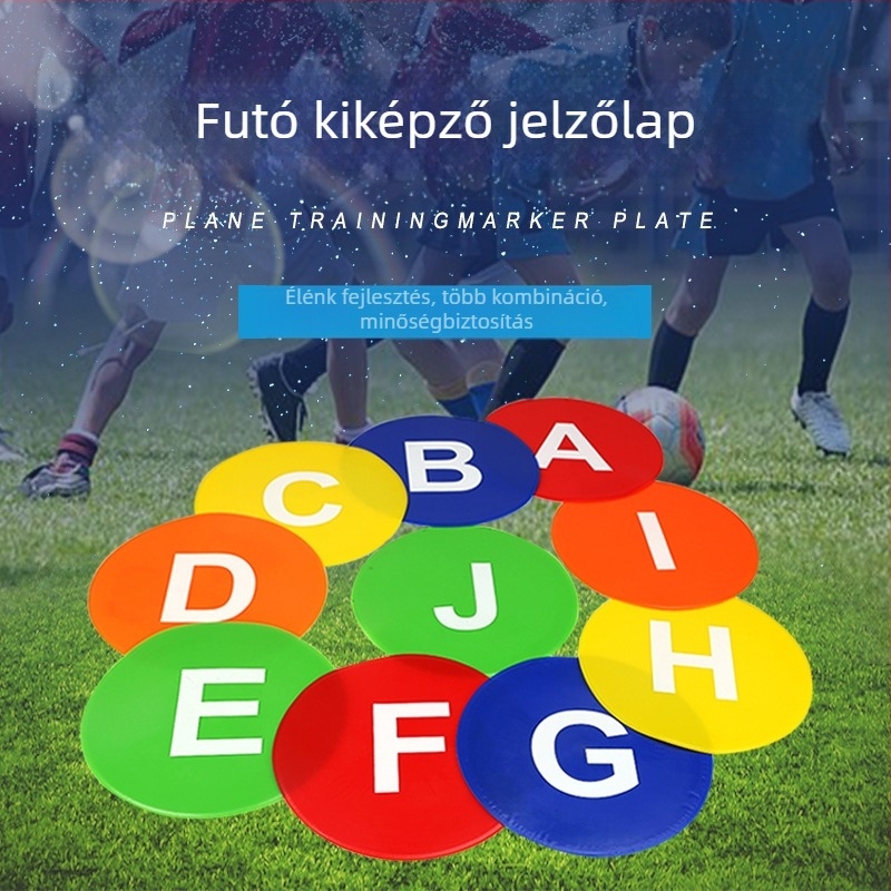 Kör alakú PVC jelzőtábla futball-edzéshez – testreszabható edzőeszköz