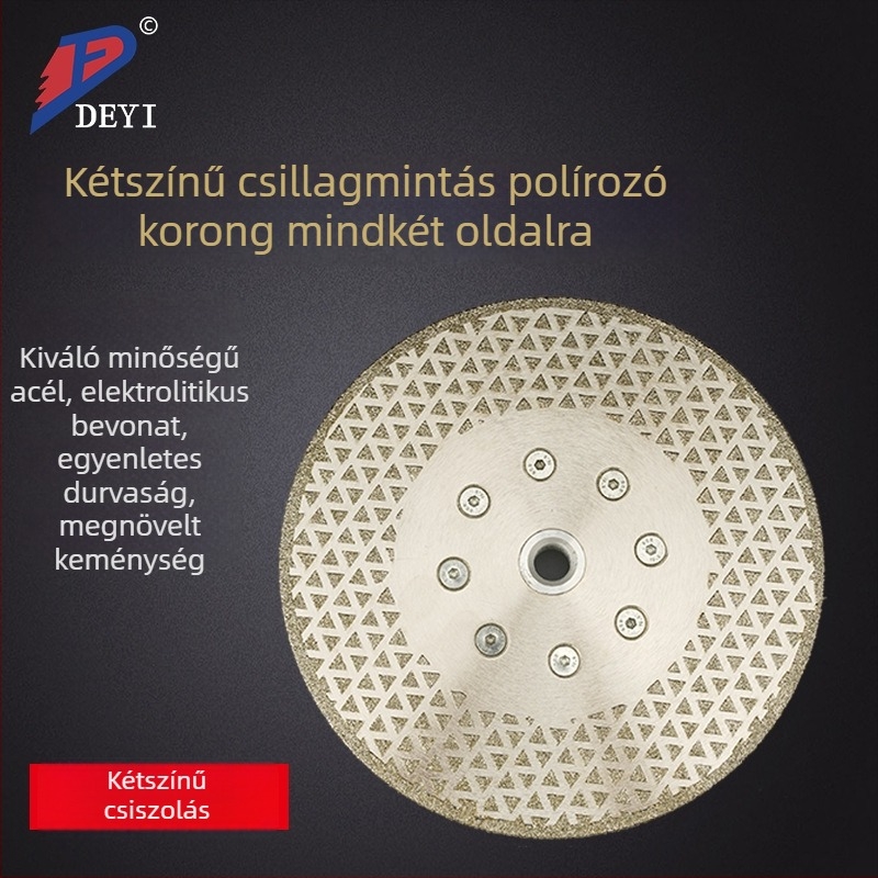 Gyémánt kétoldalas csiszolókorong M14-flanggal – elektroplattált, kőfeldolgozáshoz