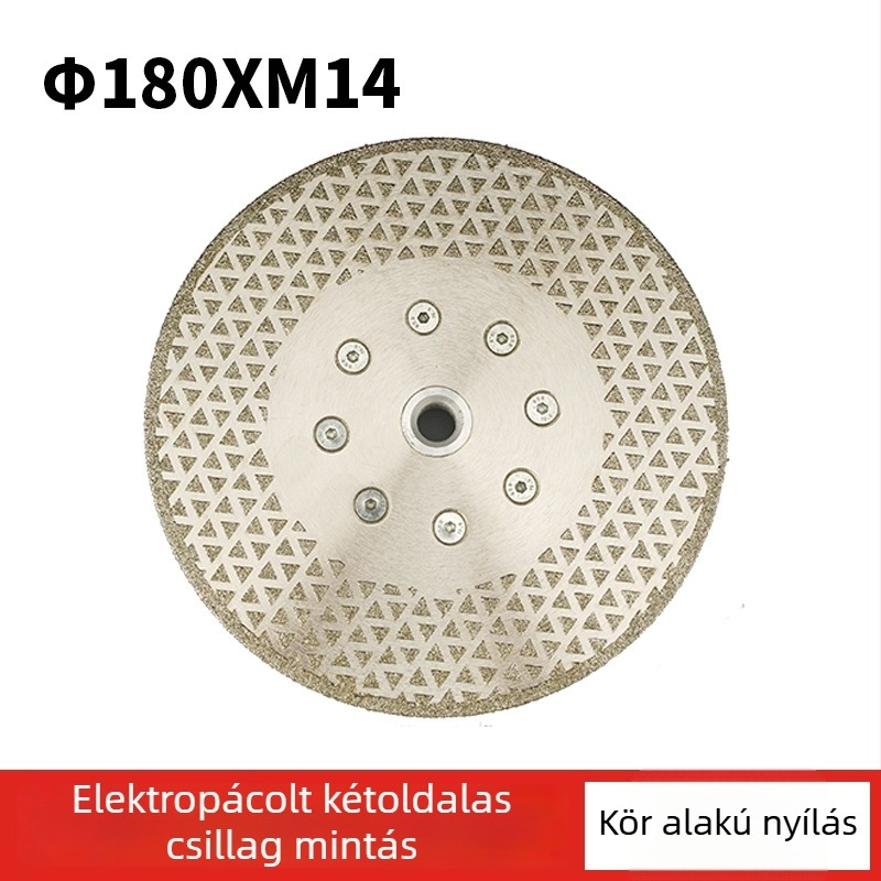 Gyémánt kétoldalas csiszolókorong M14-flanggal – elektroplattált, kőfeldolgozáshoz