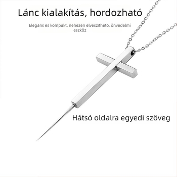 Önvédelmi nyaklánc — diszkrét kiegészítő (Márka: Risheng; Eredet: Zhejiang; Kategória: Túlélő eszközök)
