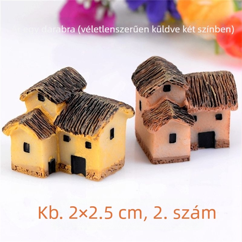 Mini mohás akváriumi dísz - műanyag, koreai stílus, DIY mikro tájkép