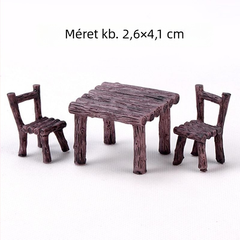 Mini mohás akváriumi dísz - műanyag, koreai stílus, DIY mikro tájkép