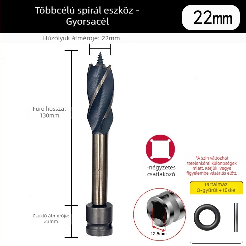 Autonomy HSS formázó fúró fa- és ajtókhoz; hossz 155–161 mm, átmérő 12–35 mm.