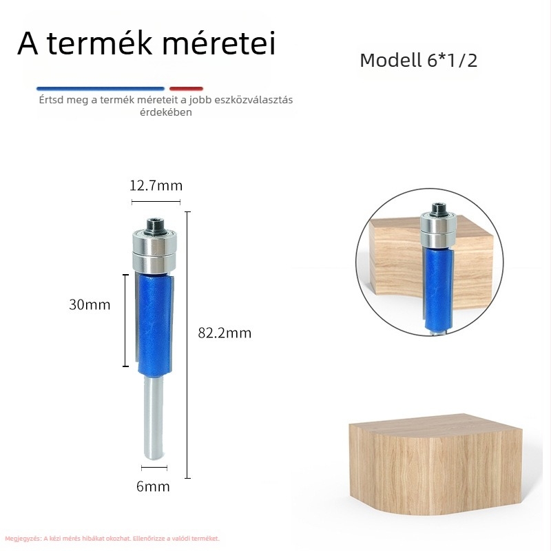 Kétcsapágyas finító kés készlet faipari megmunkáláshoz – egyenes penge, csapágyas penge
