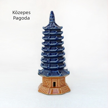 Kerámia Pagoda Akváriumi Dísz – Mini Táj Bonsai, Kézzel Készített, Új Kínai Stílus