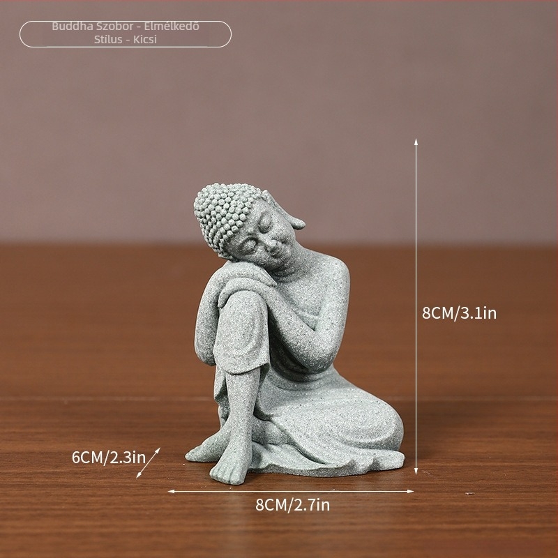 Kő Buddha szobor, új kínai stílus – Szobor