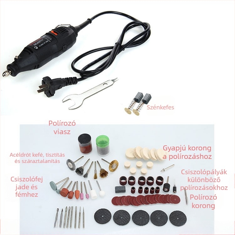 Elektromos csiszoló gravírozó funkcióval, szabályozható sebesség, fúrás és vágás
