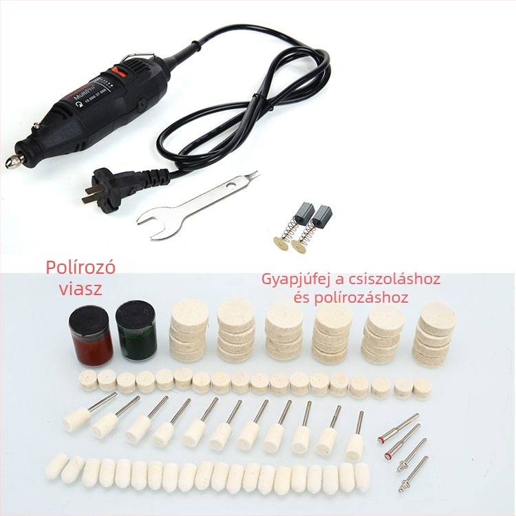 Elektromos csiszoló gravírozó funkcióval, szabályozható sebesség, fúrás és vágás