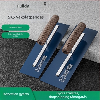 Glettvas Fulida, SK5 acél, 0,5 mm, házi dekorációhoz és külső falak szigeteléséhez