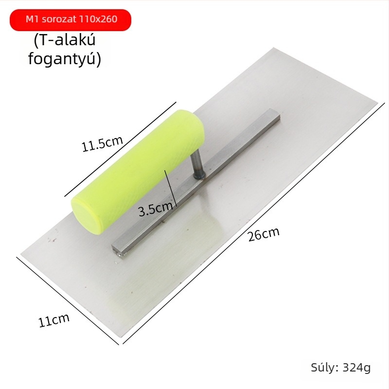 Habárító kanál műanyag fogantyúval és vaslemez, 0,8 mm vastagság, Ye Lao San
