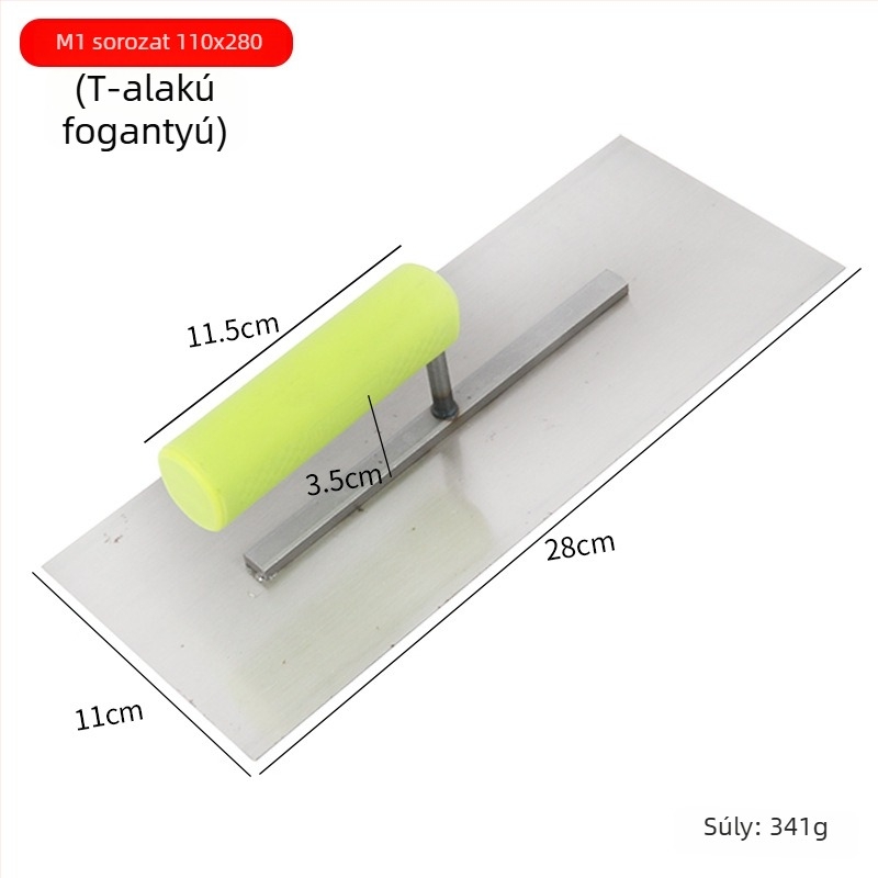 Habárító kanál műanyag fogantyúval és vaslemez, 0,8 mm vastagság, Ye Lao San