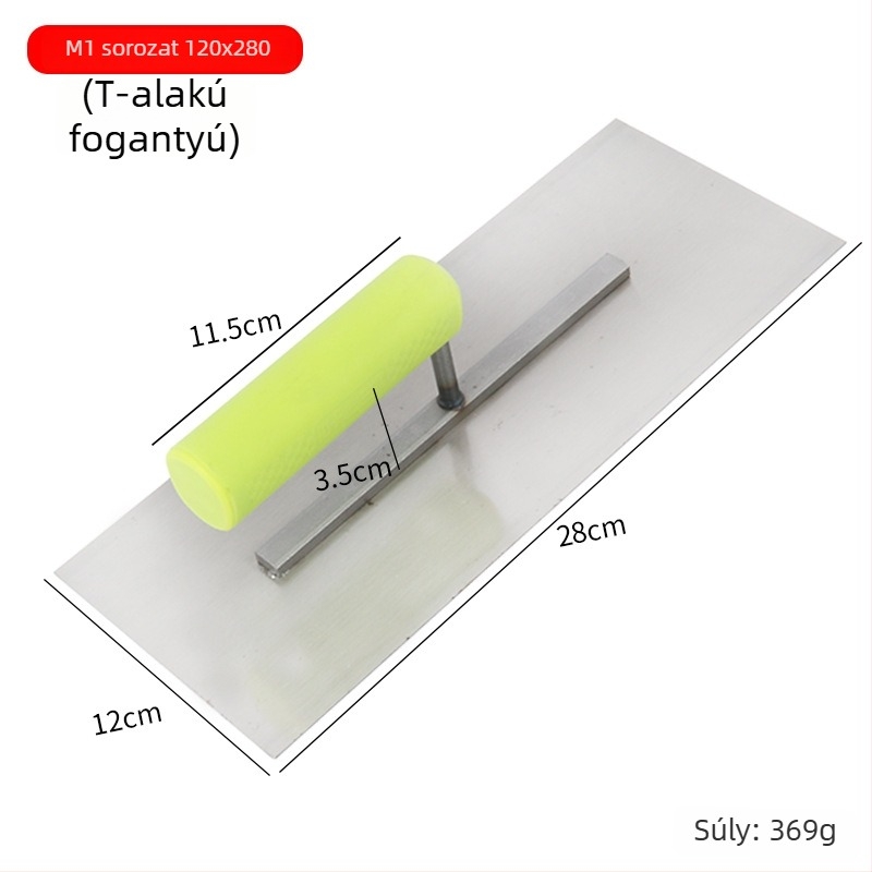Habárító kanál műanyag fogantyúval és vaslemez, 0,8 mm vastagság, Ye Lao San