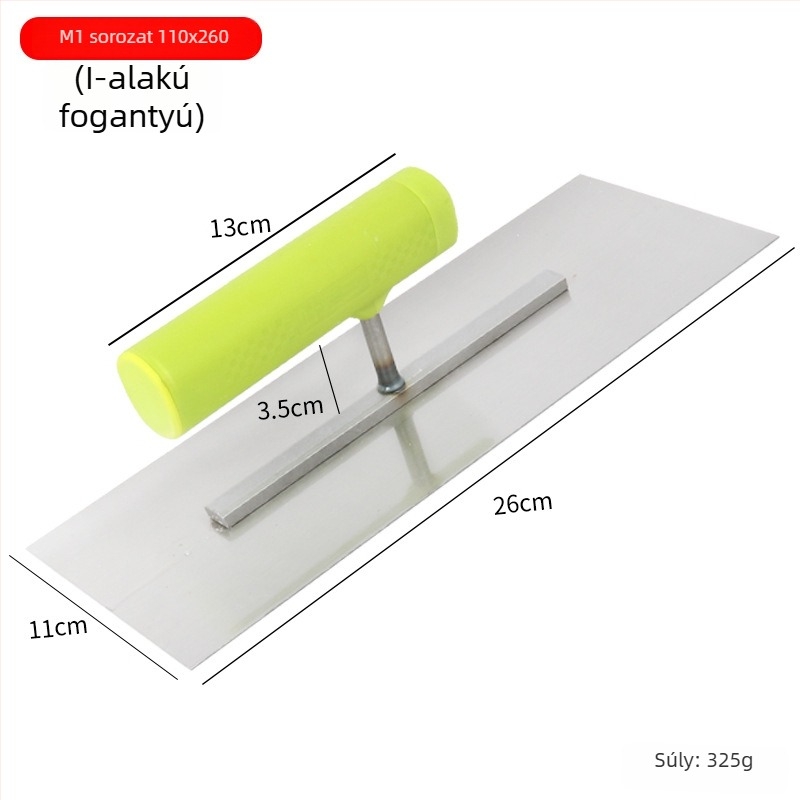 Habárító kanál műanyag fogantyúval és vaslemez, 0,8 mm vastagság, Ye Lao San