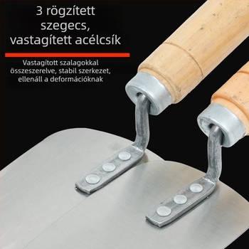 Ívelt fejű vakolatkés, körte alakú forma, modell Curved knife, vakoláshoz, eredet Shandong, Kína