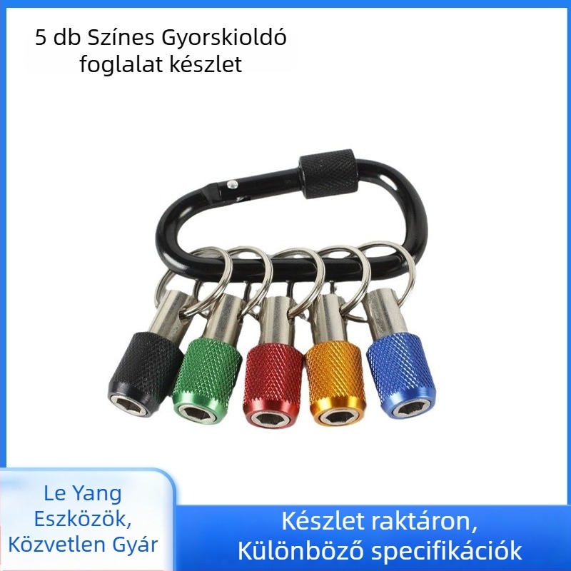 Kulcshoz gyorscserés rúd készlet, 5 darab, 1/4 hüvelykes hatszögletű nyél, Le Yang Tools, magas széntartalmú acél