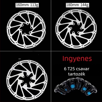 Center Line hatszobos csavaros tárcsafékbetétek hegymászó kerékpárokhoz – mechanikus fék