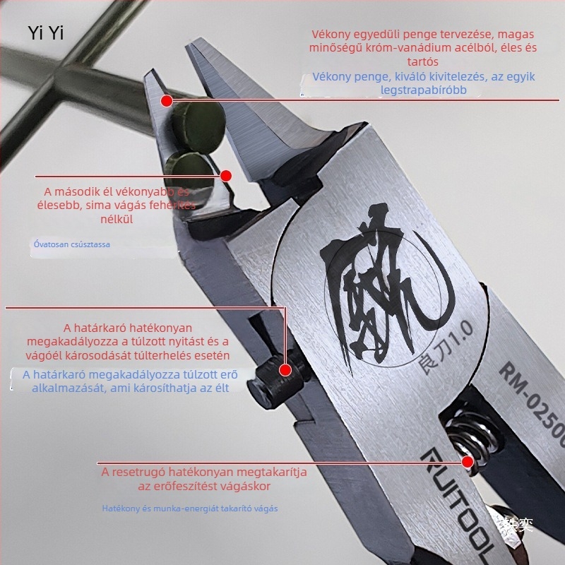Gundam modell összeszerelő csipesz - kezdő eszköz, egy élű csipesz, Eredet: Egyéb; Importált: Nem