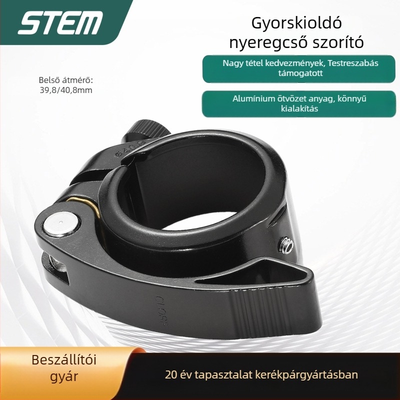STEM üléscső csatt alumínium ötvözetű 6061, mountain bike, uniszex, nemzetközi szabvány