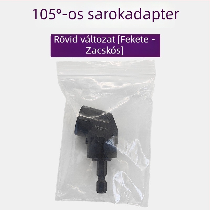 105°-os bit szögadapter, 90°-os fúró szögadapter, csavarhúzó csatlakozó elektromos csavarozóhoz