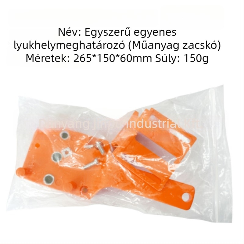 Mr Drill Egyenes lyukasztó – Faipari szerszámkészlet fadarabokhoz, lyukasztás és pozicionálás – műanyag