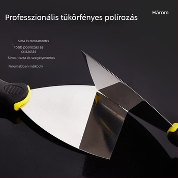 Műanyag fogantyújú glettelő kés gletteléshez és fehérítéshez