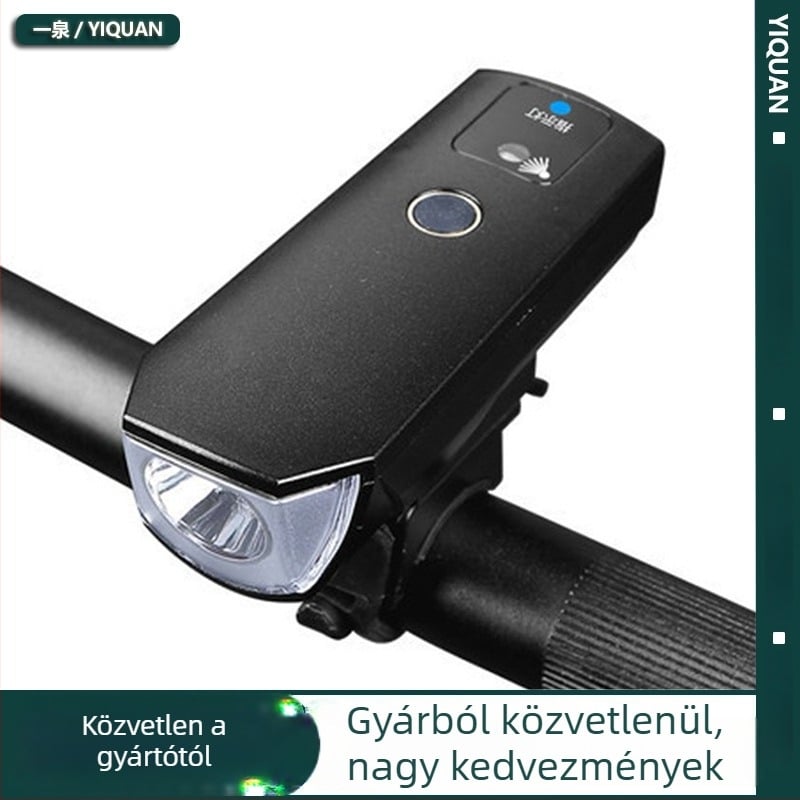 Yiquan első kerékpárfénye MTB- és országúti kerékpárokhoz intelligens fényérzékeléssel éjszakai tekeréshez