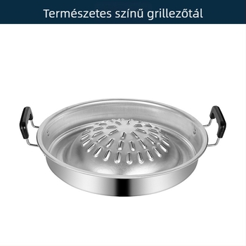Smiling körkörös alumínium szenes grill integrált Thai hot pot-tal, könnyen tisztítható
