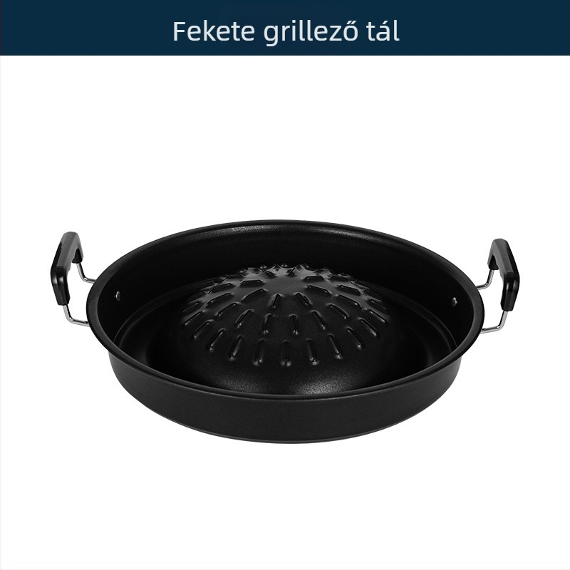 Smiling körkörös alumínium szenes grill integrált Thai hot pot-tal, könnyen tisztítható