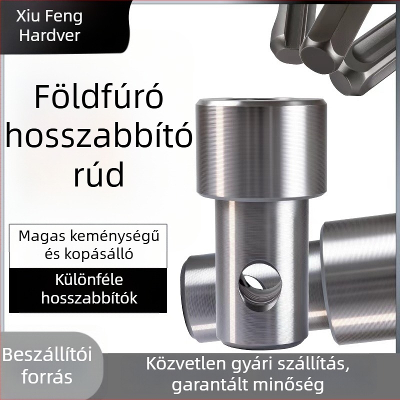 Univerzális adapter ütvefúróhoz: négyzetes és kerek tengely, hex kulcs, 1/2 hüvelykes csatlakozás