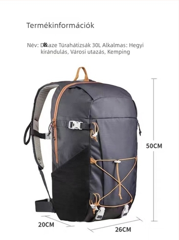 Dikaze hátizsák szabadtéri sportokra, uniszex, Oxford anyag, 20–35 L
