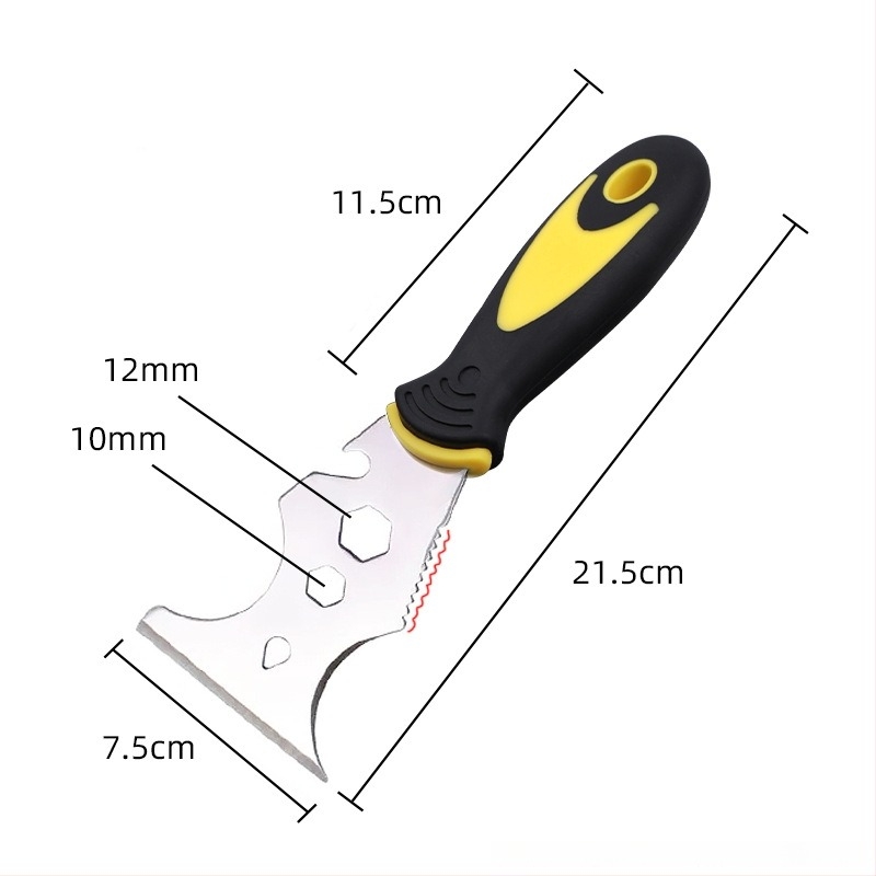 Glettvas rozsdamentes acélból, többfunkciós, vastagított pengével, Outer corner knife, Kínában gyártva