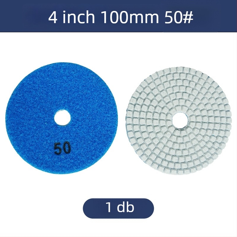 Gyémánt-gyanta csiszolókorong kőhöz, 50# szemcse, modell: 4inch water mill tablets, márka: Jiujiu hardware