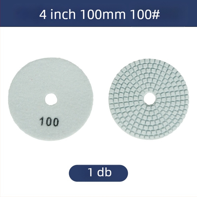 Gyémánt-gyanta csiszolókorong kőhöz, 50# szemcse, modell: 4inch water mill tablets, márka: Jiujiu hardware
