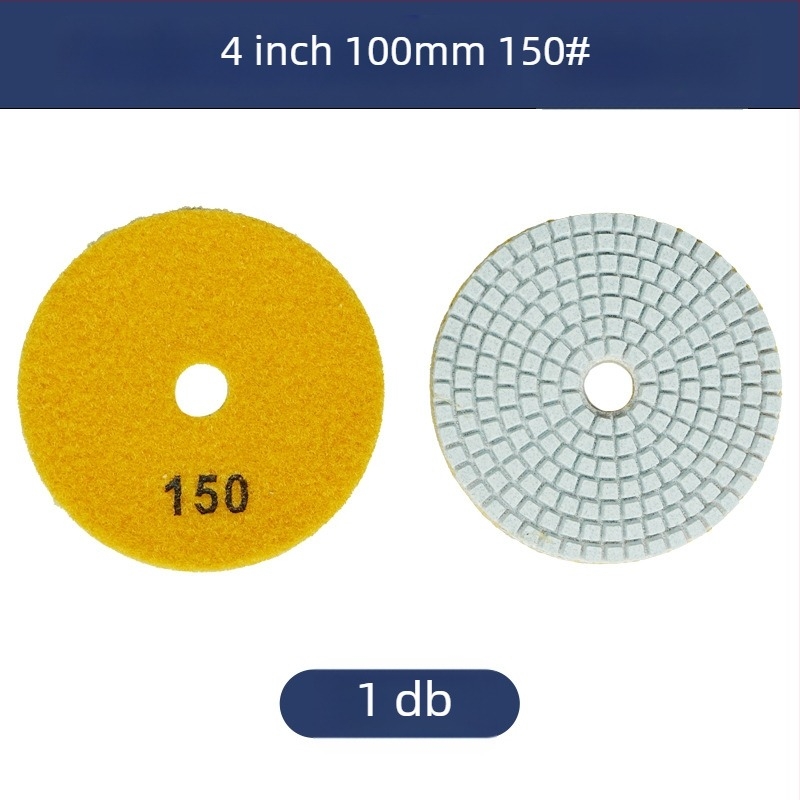 Gyémánt-gyanta csiszolókorong kőhöz, 50# szemcse, modell: 4inch water mill tablets, márka: Jiujiu hardware