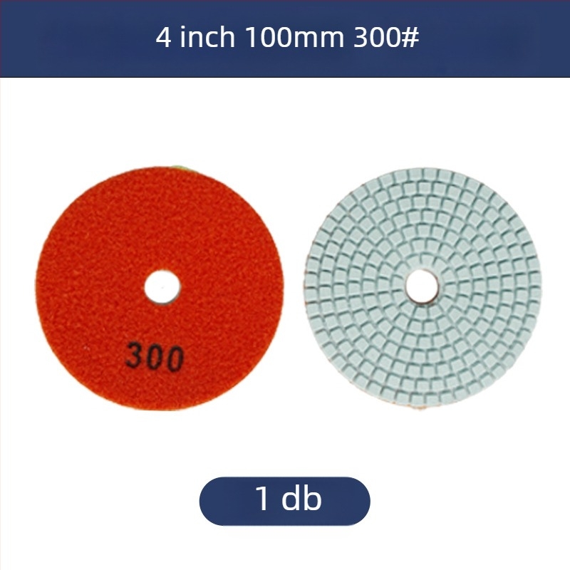 Gyémánt-gyanta csiszolókorong kőhöz, 50# szemcse, modell: 4inch water mill tablets, márka: Jiujiu hardware