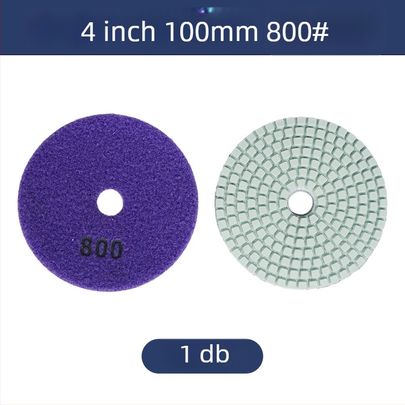 Gyémánt-gyanta csiszolókorong kőhöz, 50# szemcse, modell: 4inch water mill tablets, márka: Jiujiu hardware