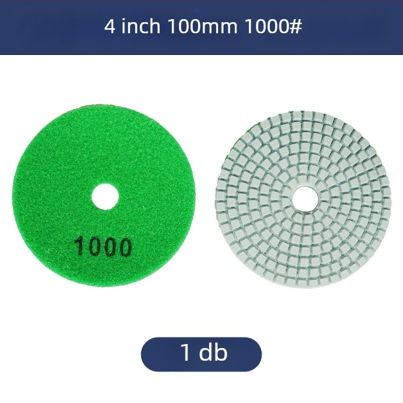 Gyémánt-gyanta csiszolókorong kőhöz, 50# szemcse, modell: 4inch water mill tablets, márka: Jiujiu hardware