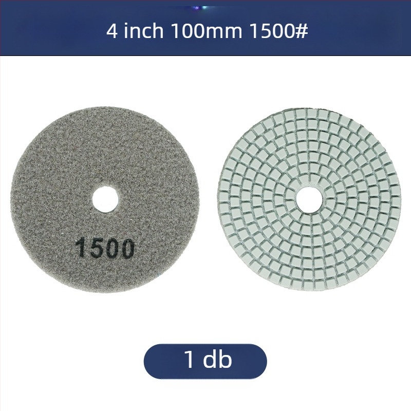 Gyémánt-gyanta csiszolókorong kőhöz, 50# szemcse, modell: 4inch water mill tablets, márka: Jiujiu hardware