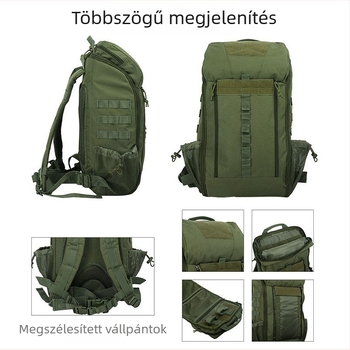 Személyre szabható Oxford vászonból készült túrahátizsák, kopásálló, taktikai orvosi táskával a szabadban végzett tevékenységekhez.