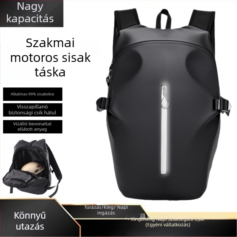 Motorkerékpáros hátizsák, TPU anyag, 55L kapacitás, modell YC001