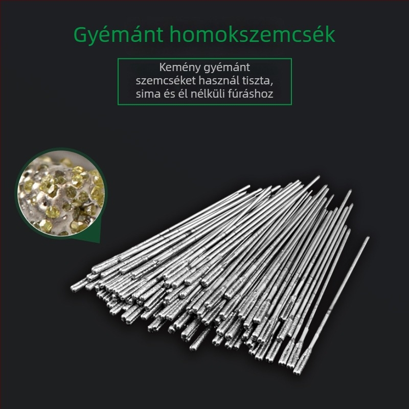 Meghosszabbított szárú gyémántfúró jade-hoz, agat-hoz, kőhöz, üveghez és kerámiához