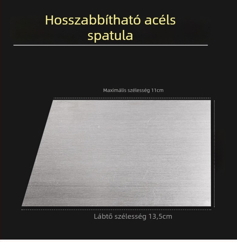  Autó karosszériás glettelő kaparó acél pengével és gumírozott markolattal