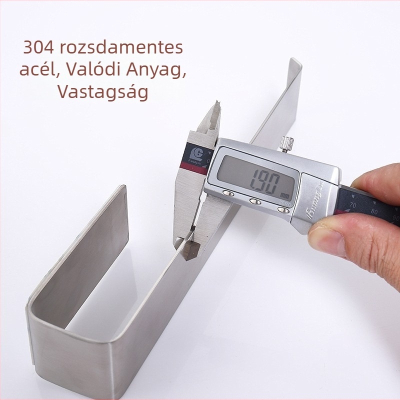 Fali törölköző gyűrű 304 rozsdamentes acélból, csiszolt felülettel, 10 kg teherbírás, modern minimalist dizájn