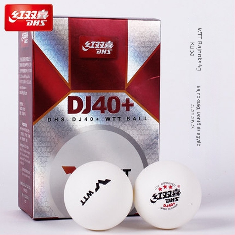 DHS DJ40+ Asztalitenisz-labda Új anyag celluloid 3 csillagos versenylabda