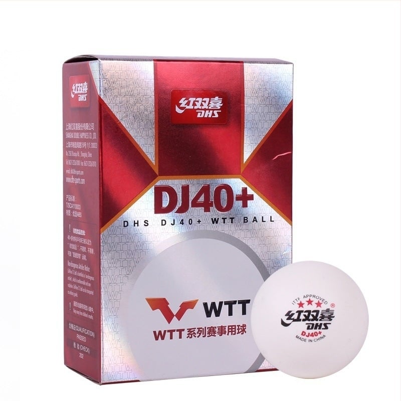 DHS DJ40+ Asztalitenisz-labda Új anyag celluloid 3 csillagos versenylabda