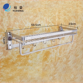 A804 kettős rétegű fürdőszobai törölközőtartó, SUS304 rozsdamentes acélból, finom szálcsiszolt felülettel, teherbírás 30-35 kg