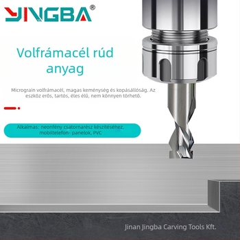 Neonfény-maró sorozat – végmaró fa, acril, PVC és MDF megmunkálásához; CNC és gravíró gépekkel kompatibilis.
