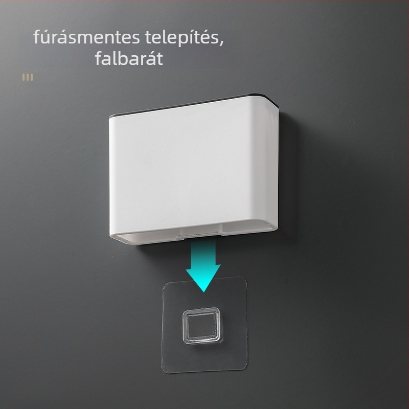 Konyhai falra szerelhető kés-tároló, többfunkciós, telepítés nélkül, műanyag, falra akasztható, modern minimalista stílus, Ming Ang